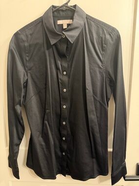 Banana Republic Black Women's Button-Down Shirt